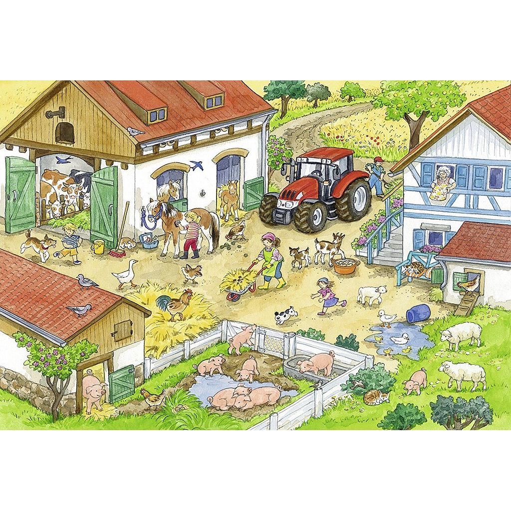 ravensburger_pusle_2x24_tk_päev_farmis_091959V_1