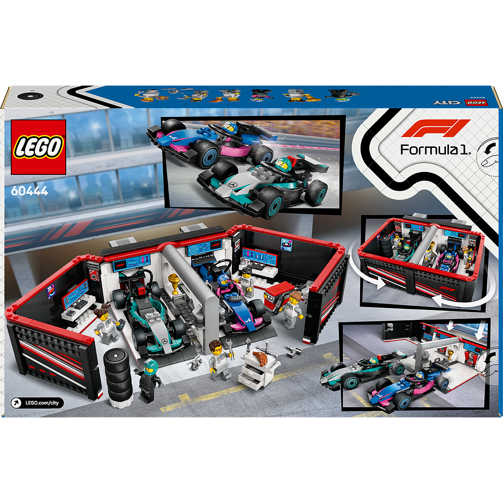 lego_city_f1_garaaž,_mercedes-amg_ja_alpine_autod_60444L_1