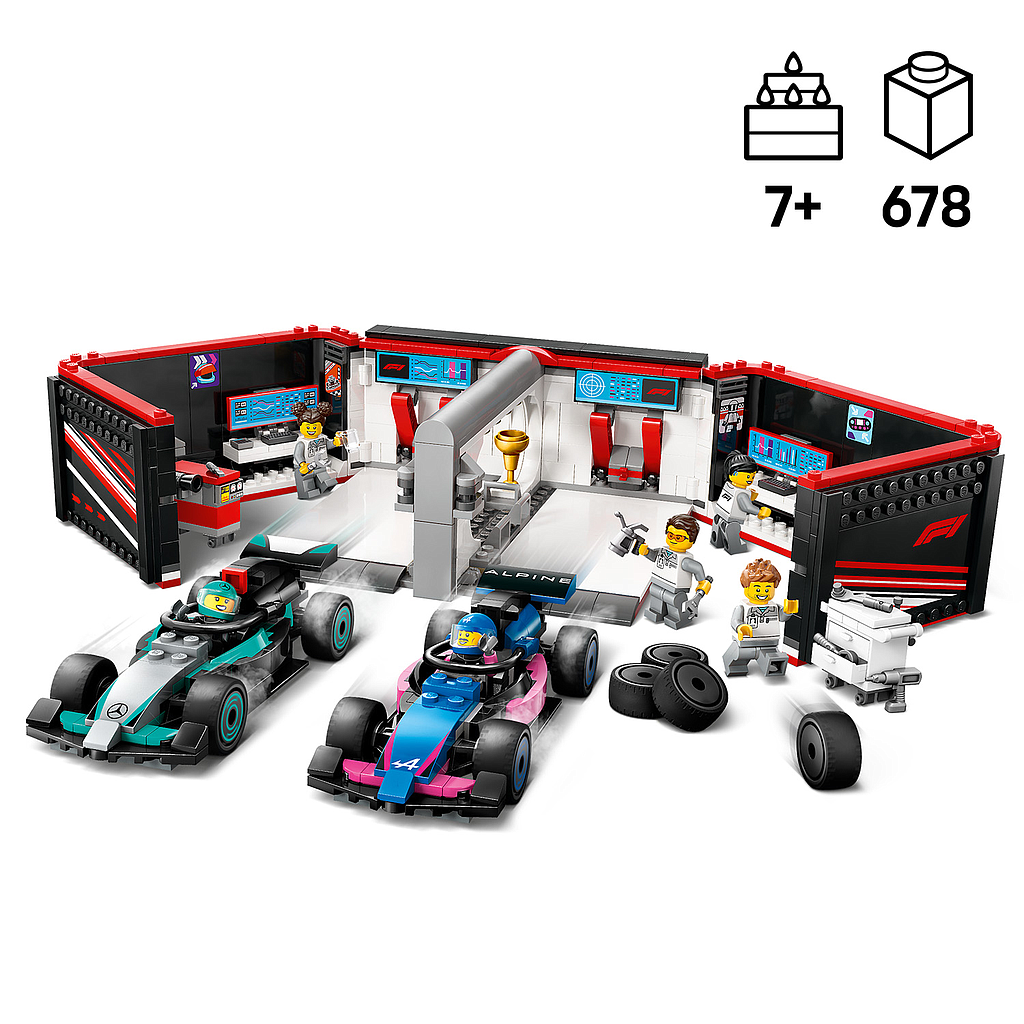 lego_city_f1_garaaž,_mercedes-amg_ja_alpine_autod_60444L_2