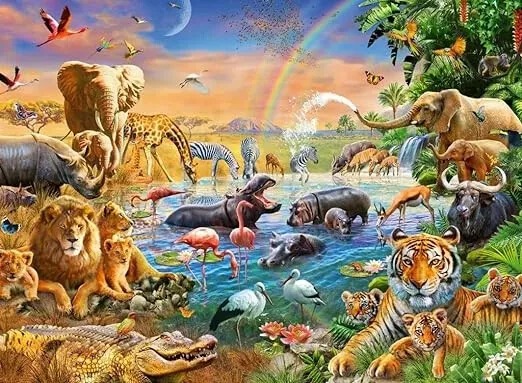 ravensburger_pusle_100_tk_loomad_vee_ääres_129102V_1