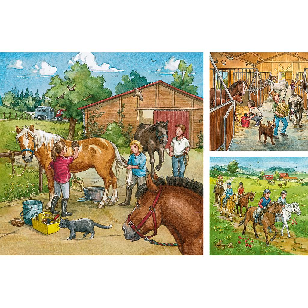 ravensburger_pusle_3x49_tk_päev_hobustega_092376V_1