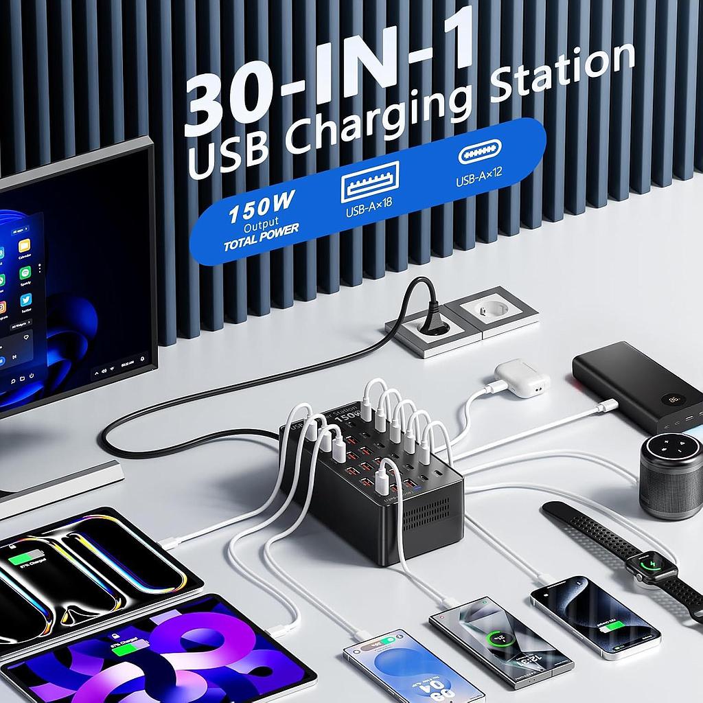 usb_laadimisjaam_150w_30_porti_usb-c_ja_usb-a_B0FLCH1WYC_4
