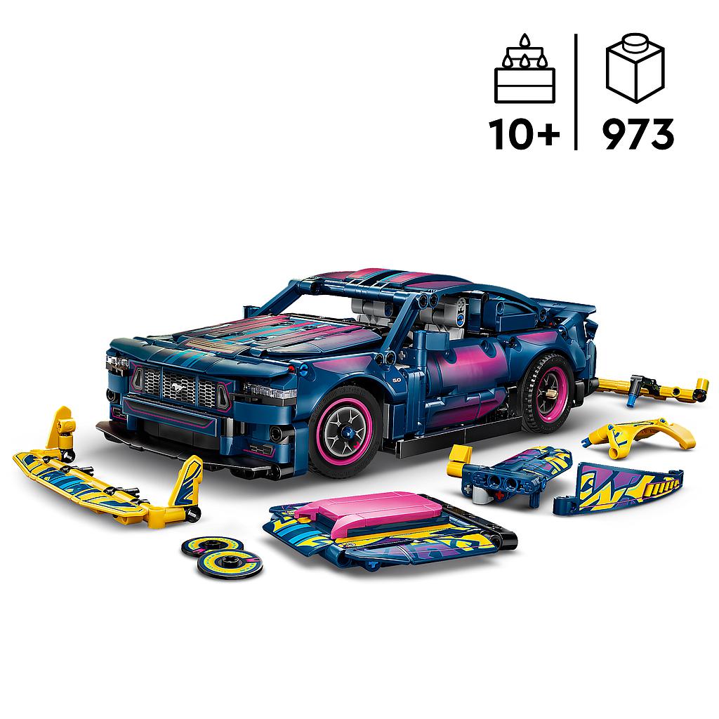lego_technic_kohandatud_garaaž_ford_mustang_gt_autole_42236L_2