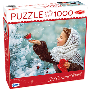 Tactic puzzle 1000 pc Girl with Red Paws