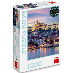 Dino Neon Puzzle 1000 pc Prague Castle