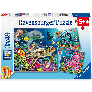 Ravensburger puzzle 3x49 pc Sea Animals