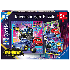 Ravensburger puzzle 3x49 pc Batwheels Characters