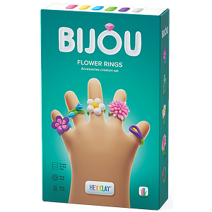 HEY CLAY Modeling Clay Rings Flower 