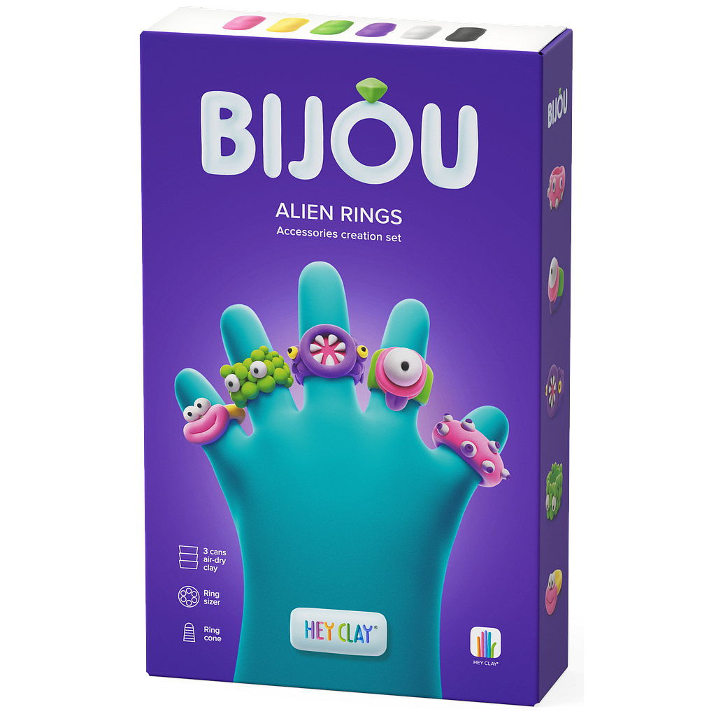 HEY CLAY Modeling Clay Rings Aliens