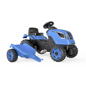 Smoby Traktor Blue Farmer XL with a Trolley