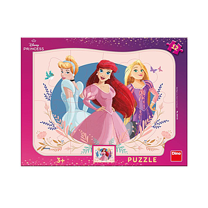 Dino Frame Puzzle 12 pc,Princess