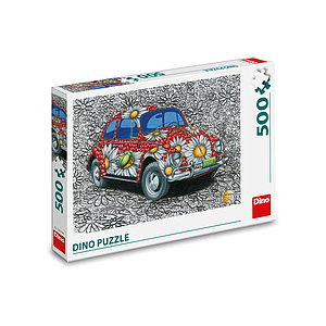 Dino Puzzle 500 pc Painted VW Beetle