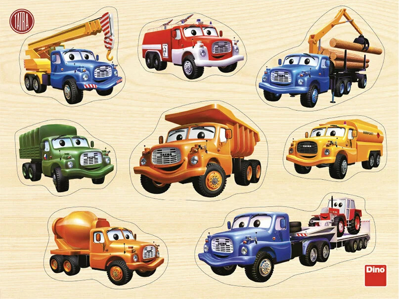 Dino Wooden Puzzle 8 pc Tatra