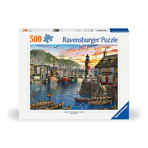 Ravensburger Puzzle 500 pc Sunrise in the Harbor