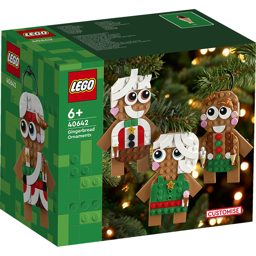 LEGO Gingerbread Ornaments