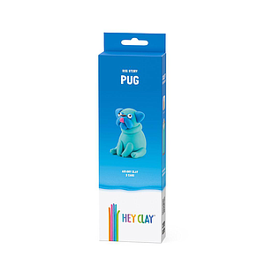 HEY CLAY Modeling Clay Dog Breed Pug 3pc