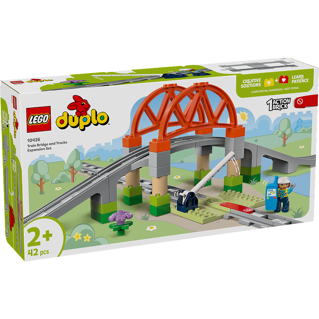 LEGO DUPLO Train Bridge and Tracks Expansion Set