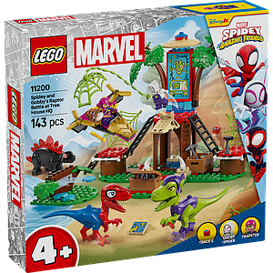 LEGO Spidey and Gobby's Raptor Battle at Tree House HQ