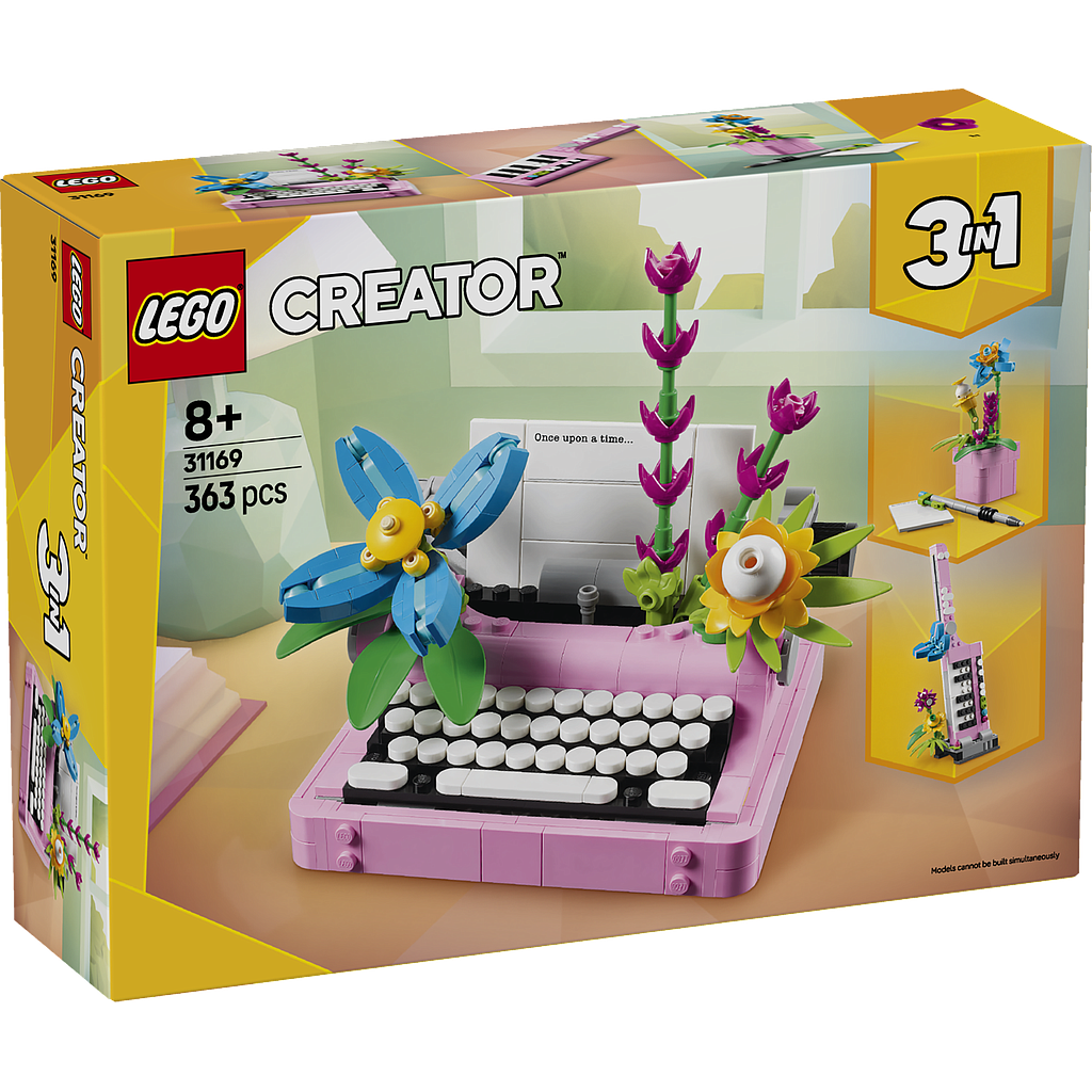 LEGO Creator Typewriter with Flowers