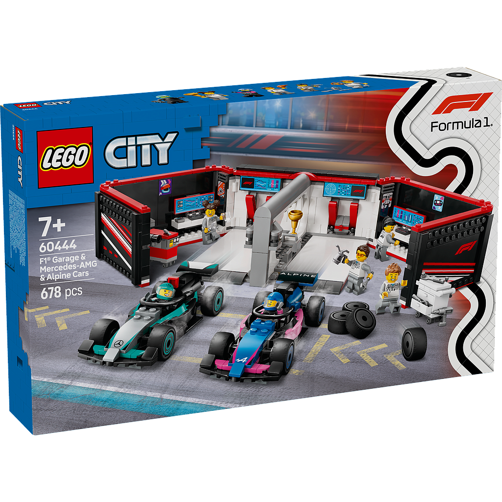 LEGO City F1 Garage & Mercedes-AMG & Alpine Cars