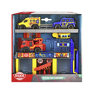 Dickie Toys Emergency Services Station and Vehicle Playset