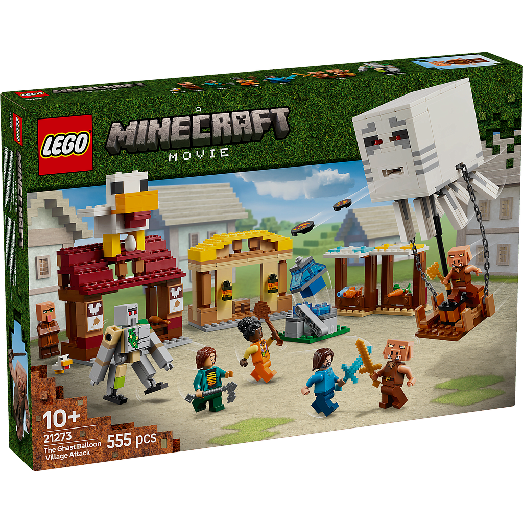 LEGO Minecraft The Ghast Balloon Village Attack
