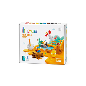 HEY CLAY Modeling Clay 15 Pieces: Farm Birds