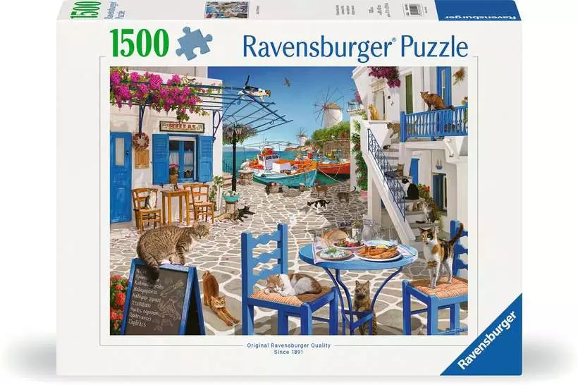 Ravensburger Puzzle 1500 Pieces: Cats of Mykonos