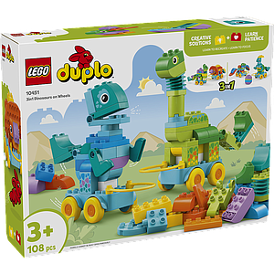 LEGO DUPLO 3in1 Dinosaurs on Wheels
