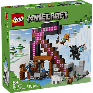 LEGO Minecraft Pickaxe'i kaevandus
