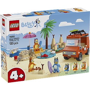 LEGO 4PLUS Bluey's Beach &amp; Family Car Trip
