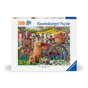 Ravensburger Puzzle 500 Pieces: Cute Dogs In The Garden