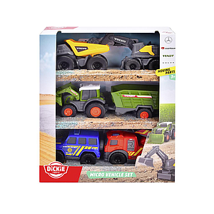 Dickie Toys Micro Toy Cars Set- 5 different