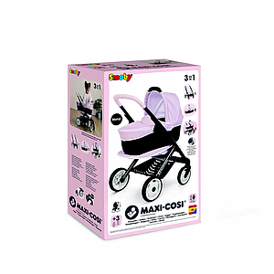Smoby Maxi-Cosi kolm-ühes nukuvankri komplekt - roosa
