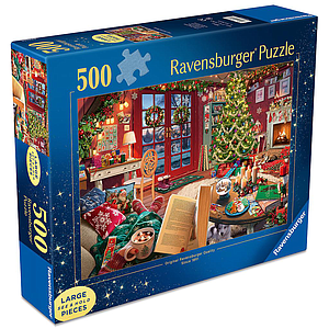 Ravensburger Puzzle 500 Pieces: Cozy Christmas Retreat