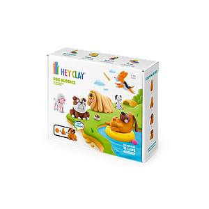 HEY CLAY Modeling Clay 15 Pieces: Dog Buddies