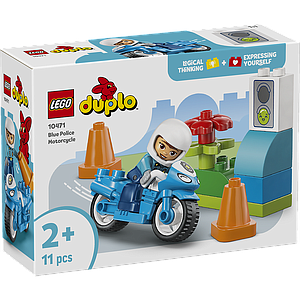  LEGO DUPLO Blue Police Motorcycle