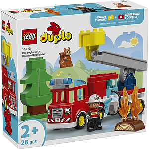 LEGO DUPLO Fire Truck with Hose and Firefighter