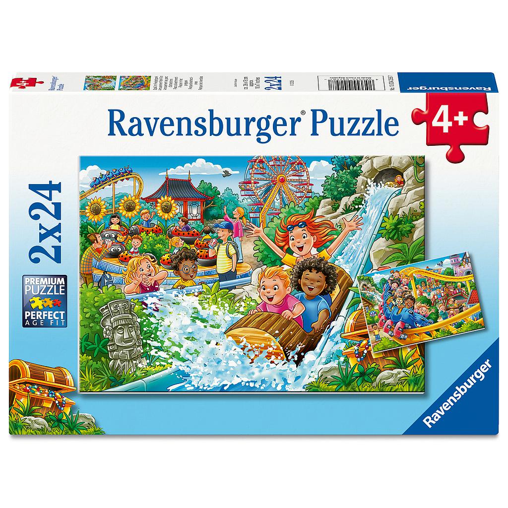 Ravensburger Puzzle 2x24 Pieces: Amusement Park Fun