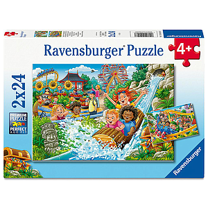 Ravensburger Puzzle 2x24 Pieces: Amusement Park Fun