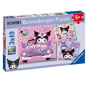 Ravensburger Puzzle 3x49 Pieces: Hello Kitty Kuromi On Tour