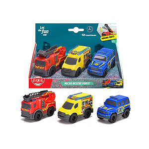 Dickie Toys Micro Rescue Force Set