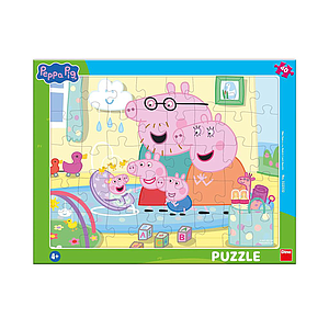 Dino Big Frame Puzzle: Peppa Big Siblings