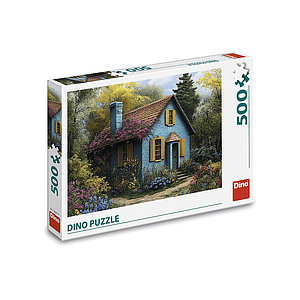 Dino Puzzle 500 Pieces: Blue House
