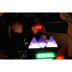 TTS Glow Jewelled Square 3pk