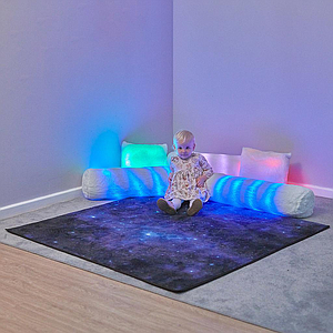 TTS Rechargeable Fibre Optic Sparkle Rug 133cm