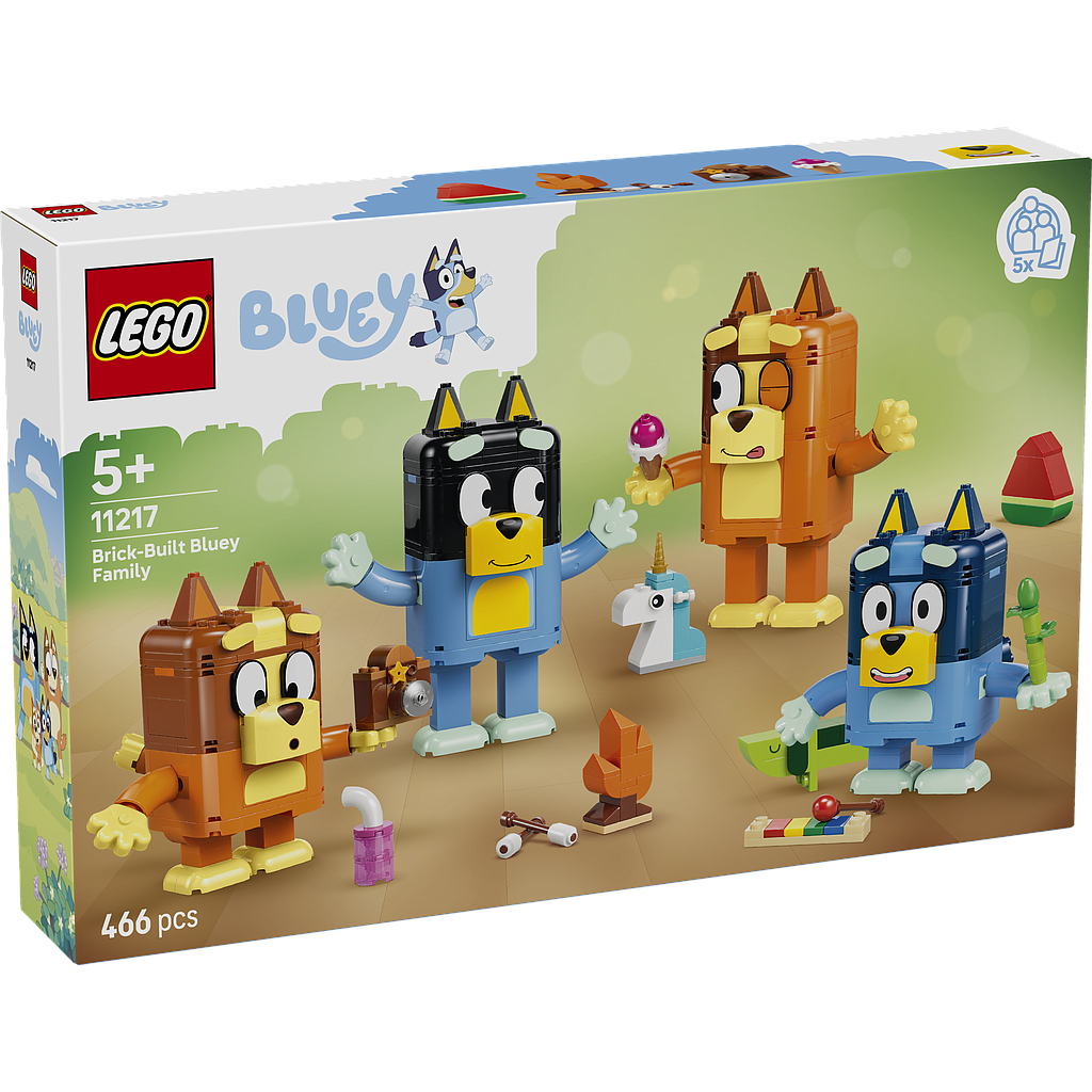 LEGO Bluey Brick-Built Bluey Family