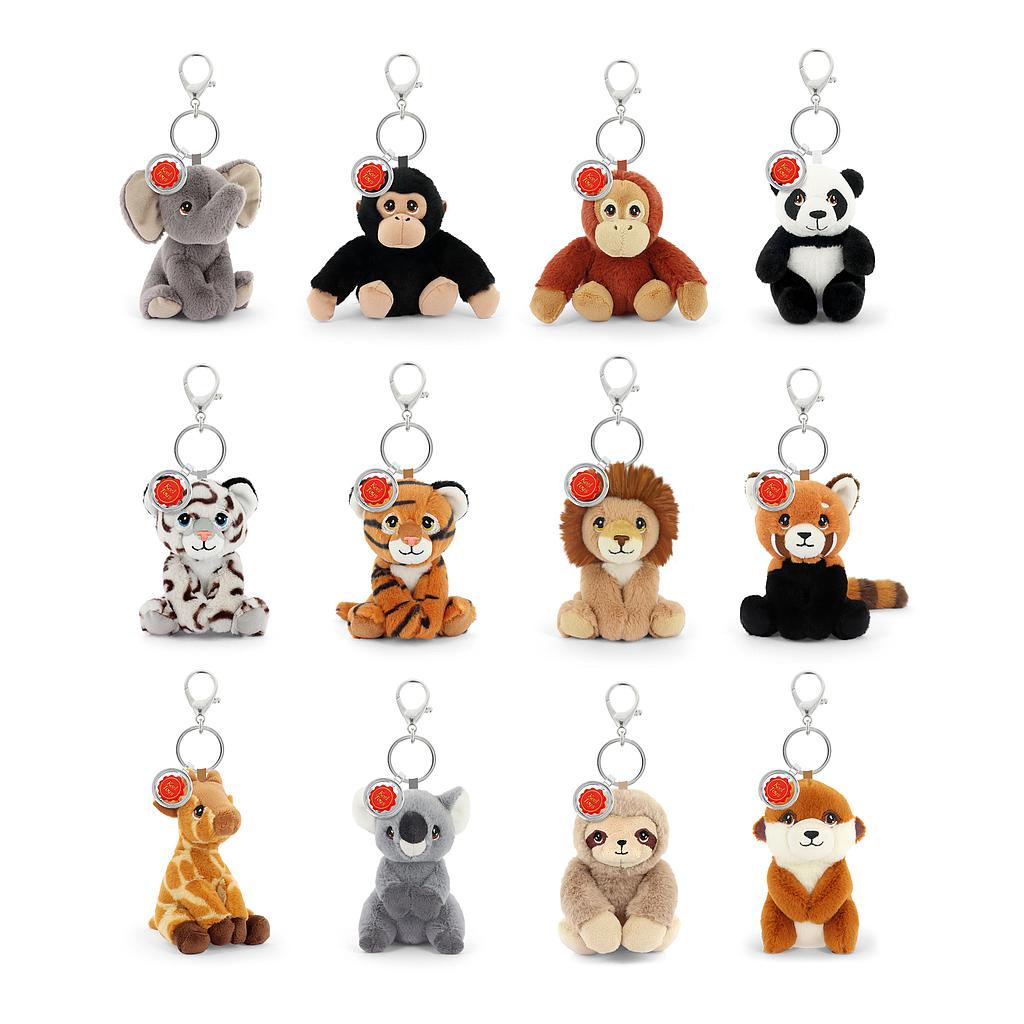 Keel Toys Keeleco Bag Charm: Wildlife, 12 cm - 12 designs