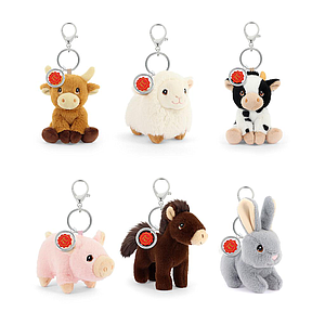 Keel Toys Keeleco Bag Charm: Farm, 12 cm - 6 designs