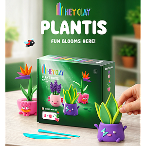 HEY CLAY Modeling Clay 15 Pieces: Plant Folks